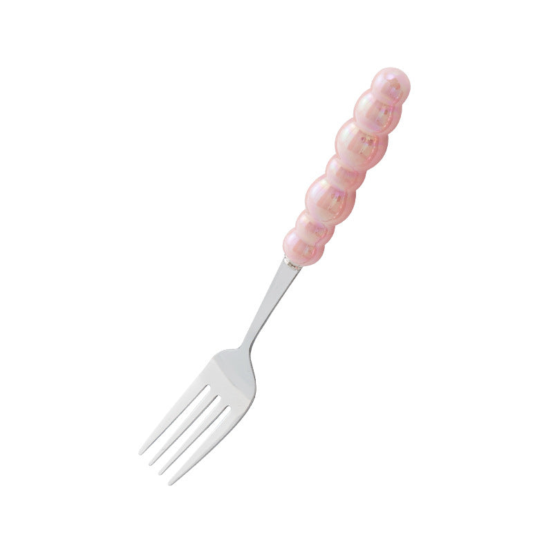 Wholesale Ceramic Pearl Handle Stainless Steel Knives, Forks, and Spoons